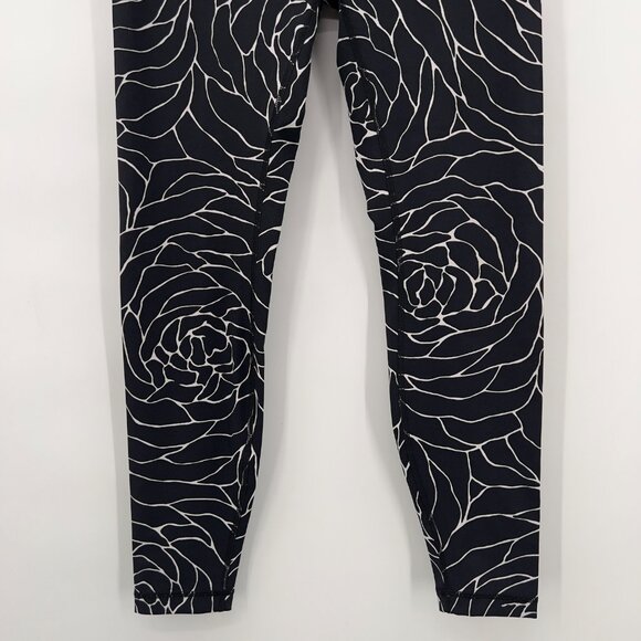 Lululemon Wunder Under Hi-Rise Rose Alpine Black White Leggings Women's 8 - Picture 4 of 10